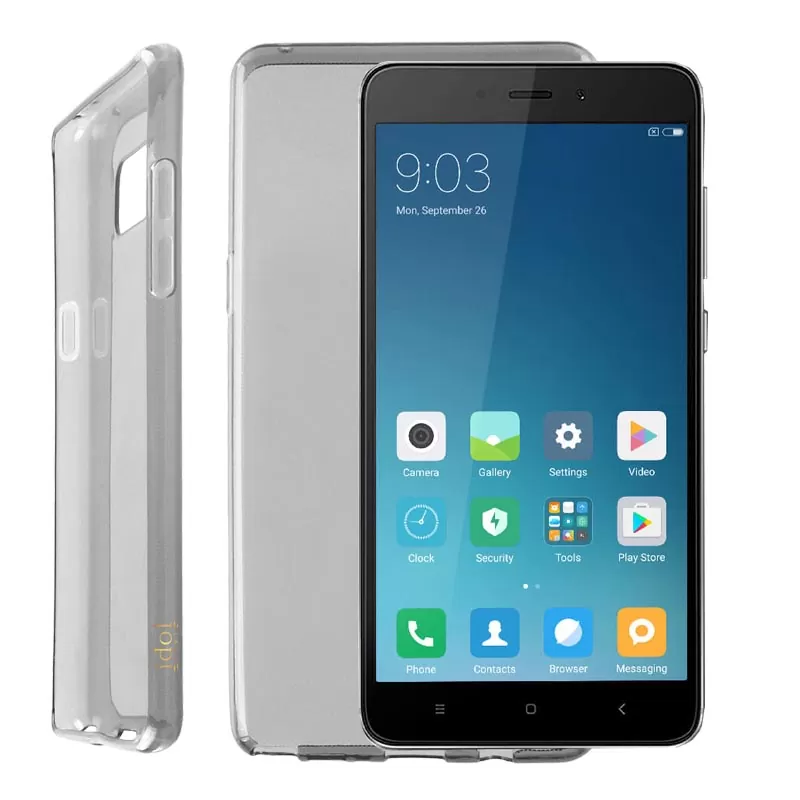 IDOL 1991 AIR SLIM TPU ΘΗΚΗ XIAOMI REDMI NOTE 4 5.5in ΔΙΑΦΑΝΗ ΓΚΡΙ