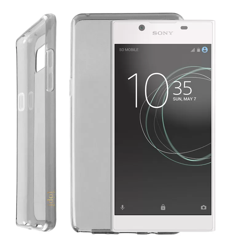 IDOL 1991 AIR SLIM TPU ΘΗΚΗ SONY XPERIA L1 5.5in G3311 ΔΙΑΦΑΝΗ ΓΚΡΙ