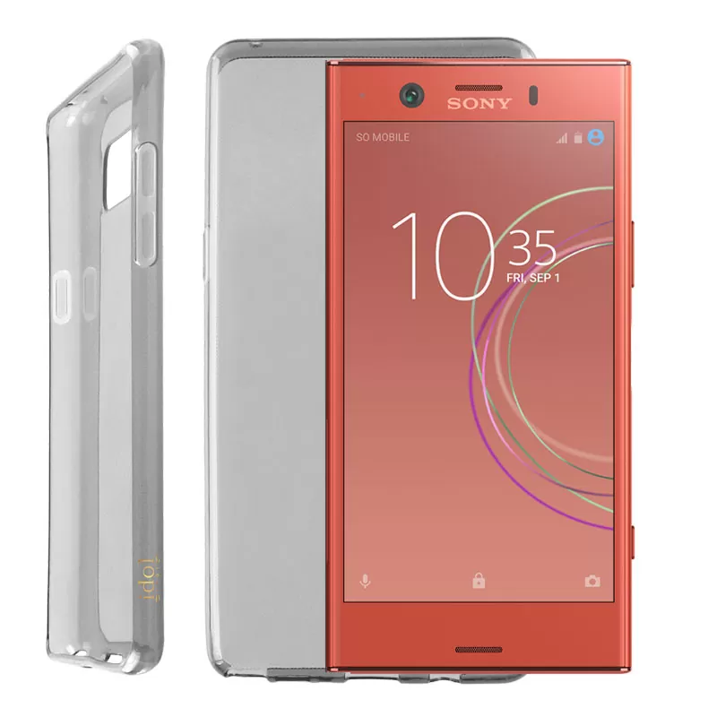 IDOL 1991 AIR SLIM TPU ΘΗΚΗ SONY XPERIA XZ1 COMPACT 4.6in ΔΙΑΦΑΝΗ ΓΚΡΙ