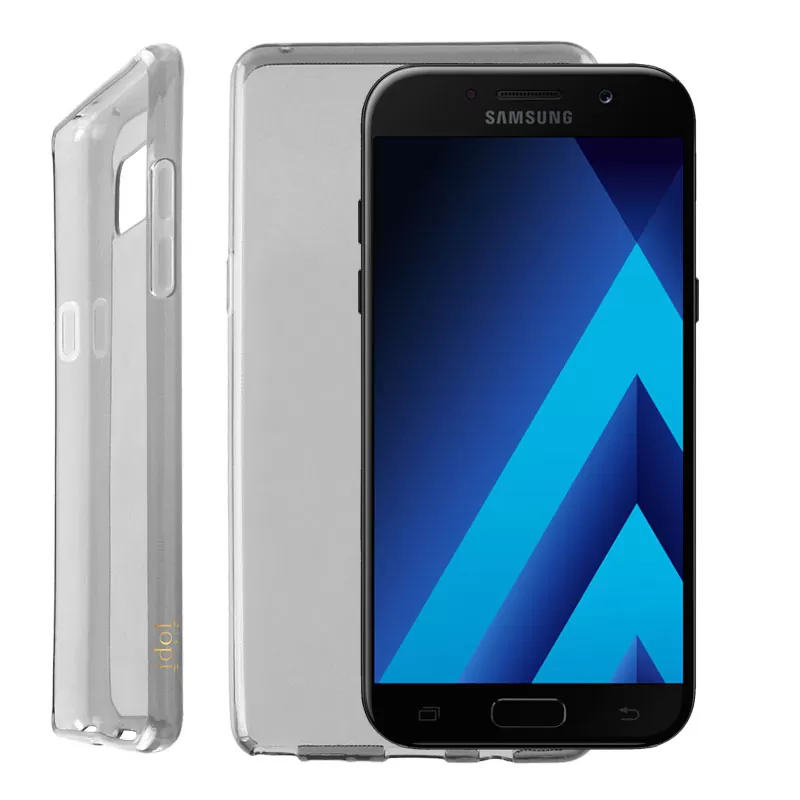 IDOL 1991 AIR SLIM TPU ΘΗΚΗ SAMSUNG A5 2017 A520 5.2in ΔΙΑΦΑΝΗ ΓΚΡΙ