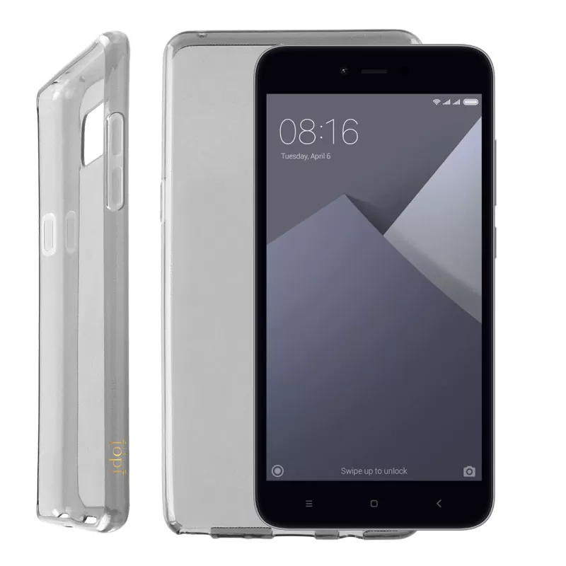 IDOL 1991 AIR SLIM TPU ΘΗΚΗ XIAOMI REDMI NOTE 5A PRIME 5.5in ΔΙΑΦΑΝΗ ΓΚΡΙ