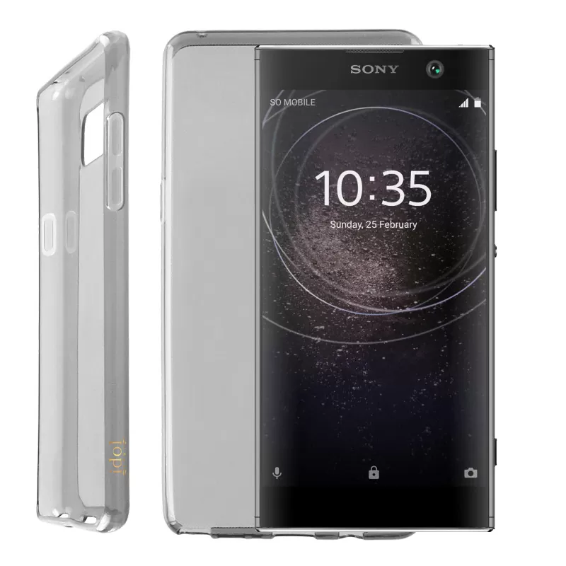 IDOL 1991 AIR SLIM TPU ΘΗΚΗ SONY XPERIA XA2 5.2in ΔΙΑΦΑΝΗ ΓΚΡΙ