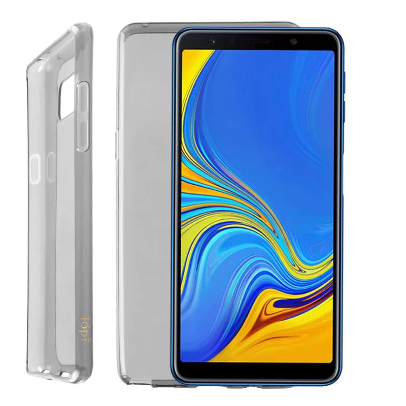 IDOL 1991 AIR SLIM TPU ΘΗΚΗ SAMSUNG A7 2018 A750 6.0in ΔΙΑΦΑΝΗ ΓΚΡΙ