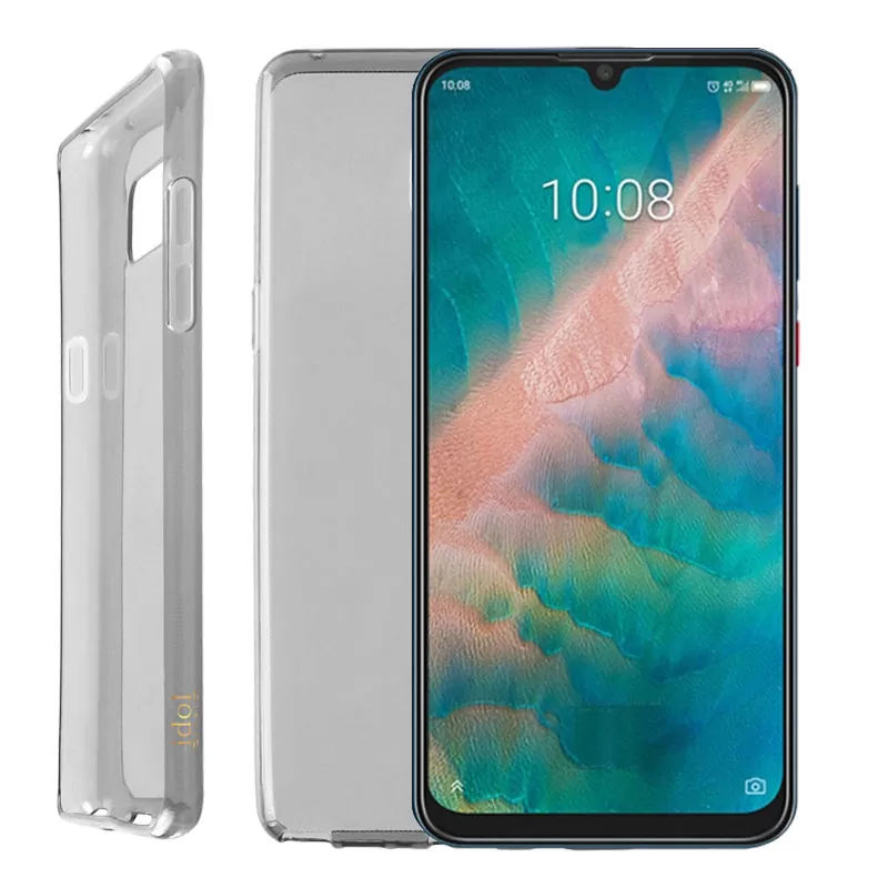 IDOL 1991 AIR SLIM TPU ΘΗΚΗ ZTE BLADE V10 6.3in ΔΙΑΦΑΝΗ ΓΚΡΙ