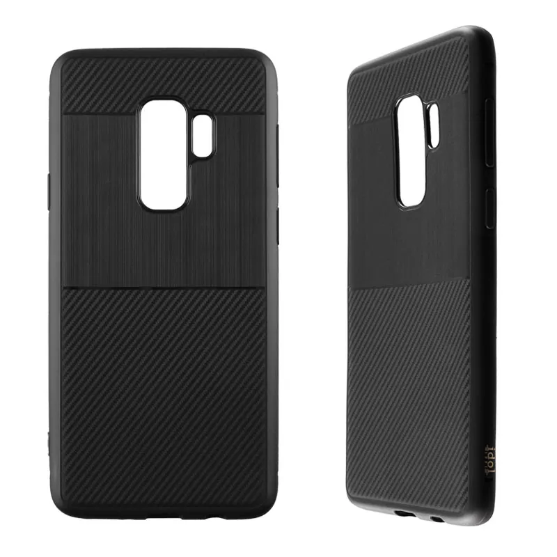 IDOL 1991 CARBON TPU ΘΗΚΗ SAMSUNG S9 G960 5.8in  BLACK