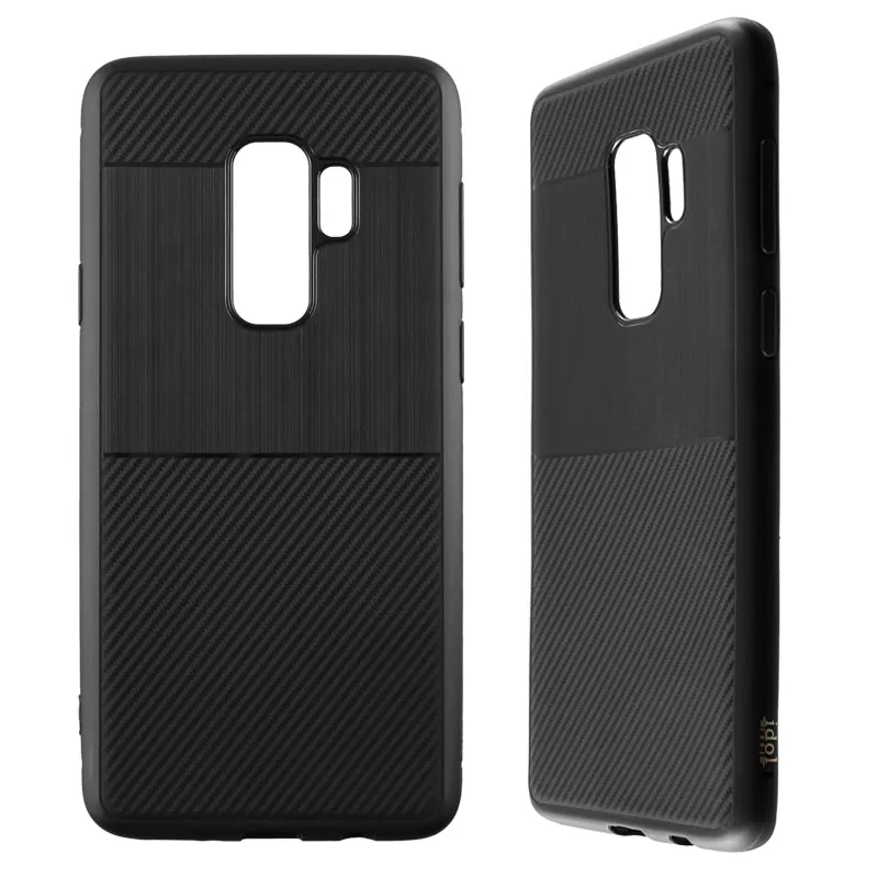 IDOL 1991 CARBON TPU ΘΗΚΗ SAMSUNG S9 PLUS G965 6.2in  BLACK