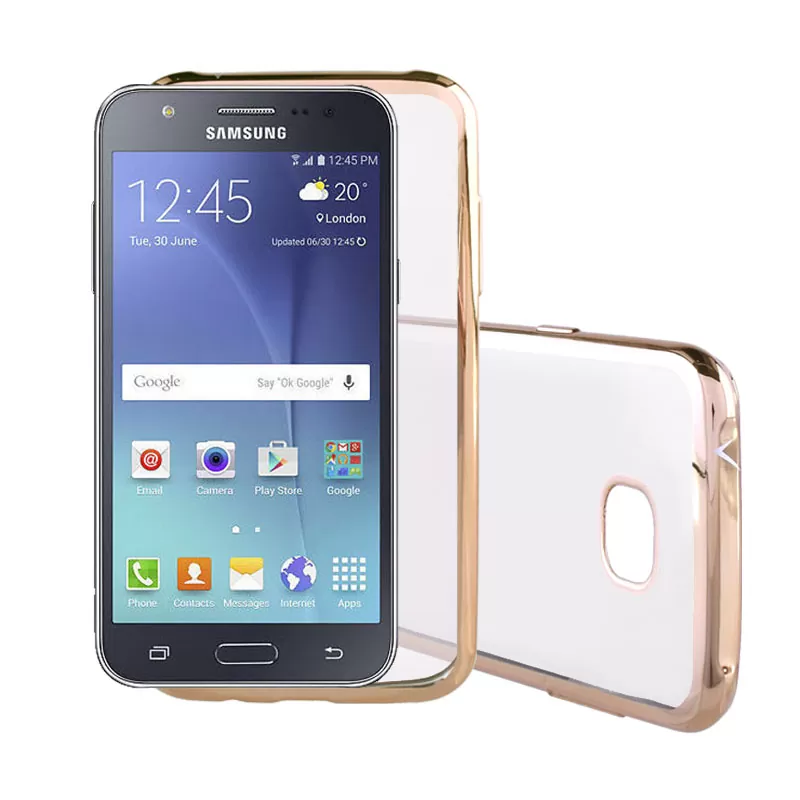 VOLTE-TEL ELECTROPLATING ΘΗΚΗ SAMSUNG J5 J500 FACEPLATE  GOLD