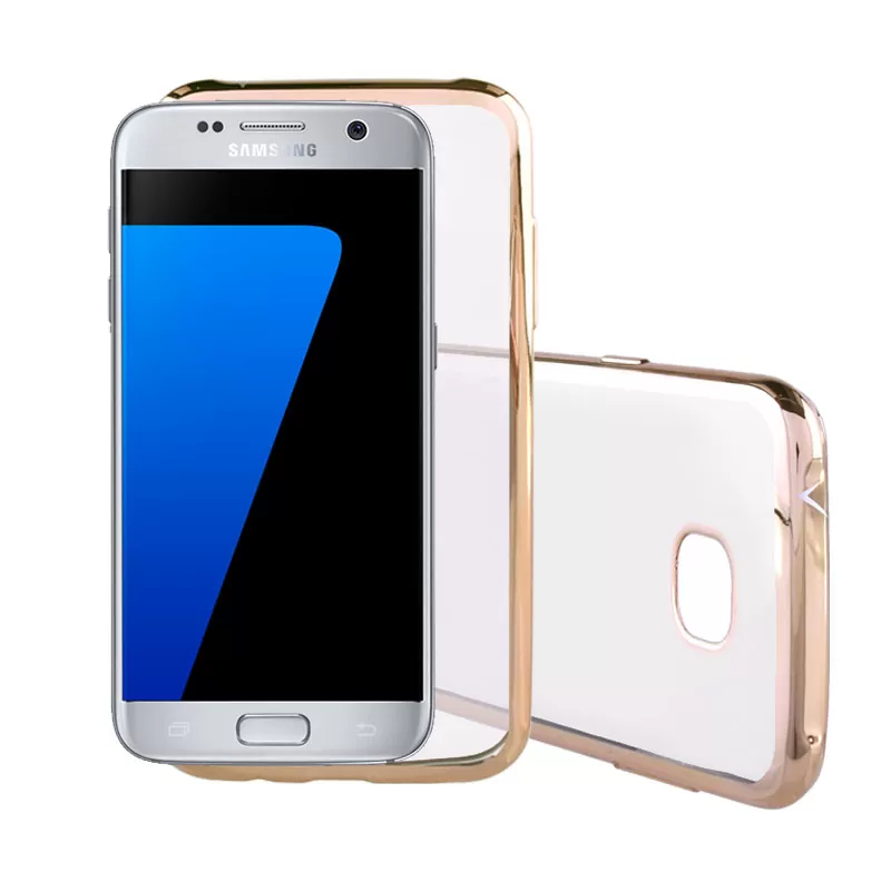 VOLTE-TEL ELECTROPLATING ΘΗΚΗ SAMSUNG S7 EDGE G935 FACEPLATE  GOLD
