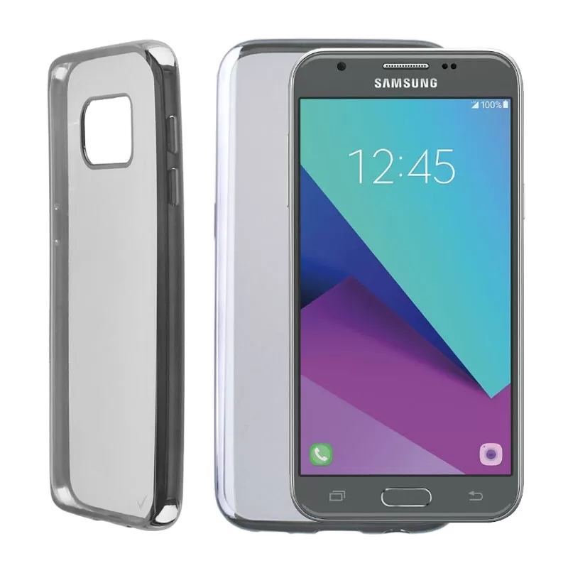 VOLTE-TEL ELECTROPLATING ΘΗΚΗ SAMSUNG J3 2017 J330 FACEPLATE  GREY