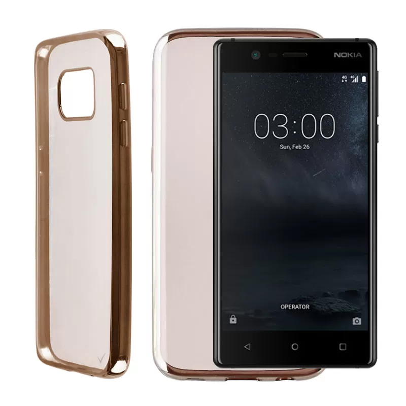 VOLTE-TEL ELECTROPLATING ΘΗΚΗ NOKIA 3 5.0" FACEPLATE  GOLD