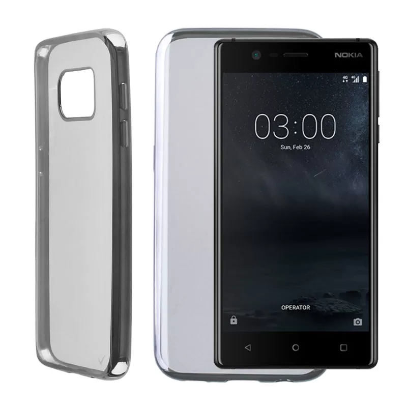VOLTE-TEL ELECTROPLATING ΘΗΚΗ NOKIA 3 5.0" FACEPLATE  GREY