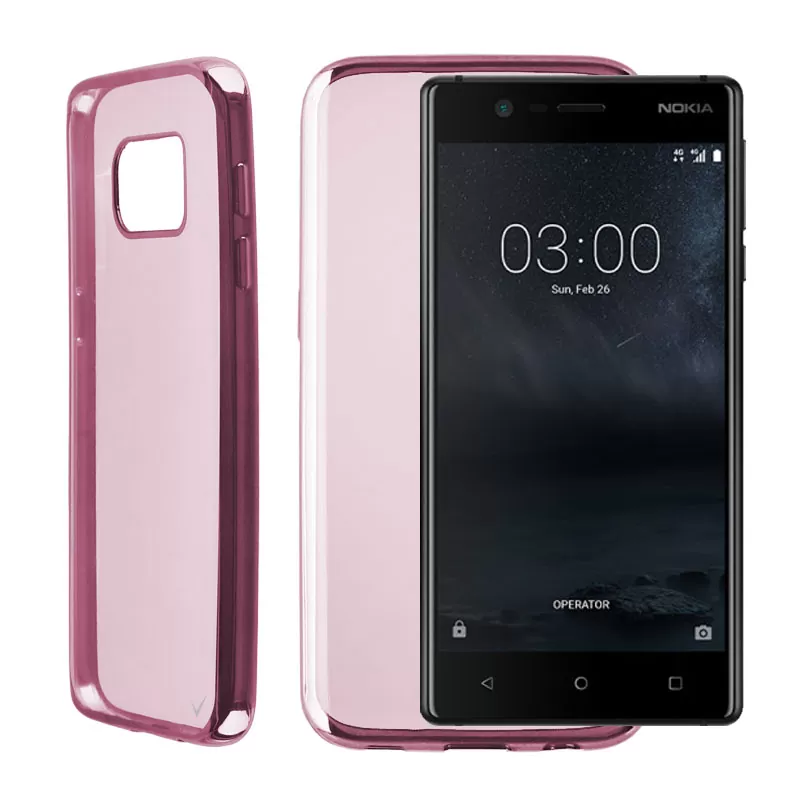 VOLTE-TEL ELECTROPLATING ΘΗΚΗ NOKIA 3 5.0" FACEPLATE  FUCHSIA