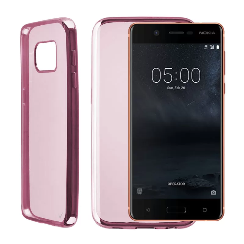 VOLTE-TEL ELECTROPLATING ΘΗΚΗ NOKIA 5 5.2" FACEPLATE  FUCHSIA