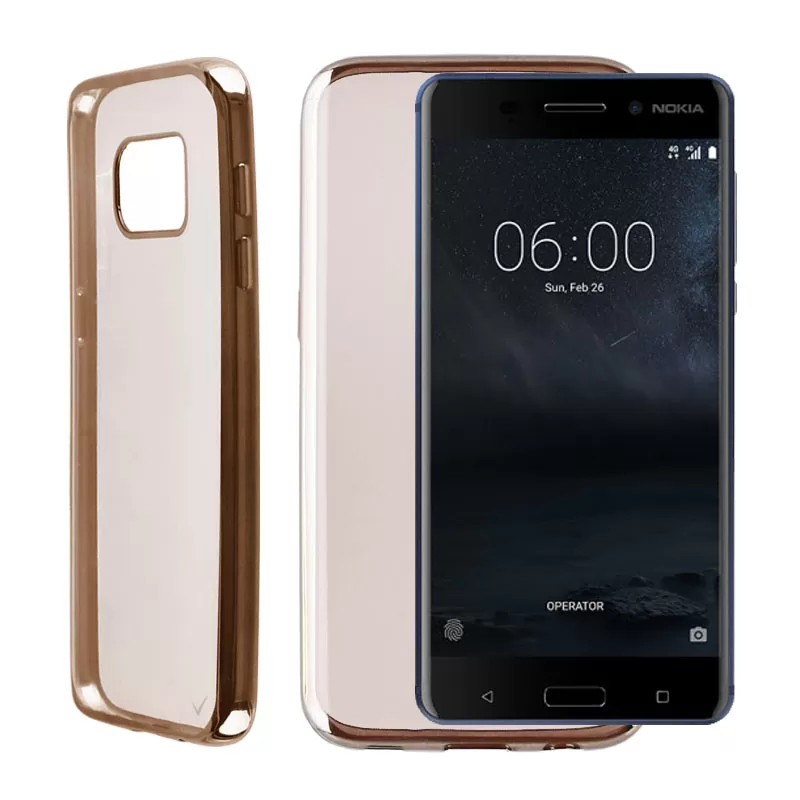 VOLTE-TEL ELECTROPLATING ΘΗΚΗ NOKIA 6 5.5" FACEPLATE  GOLD