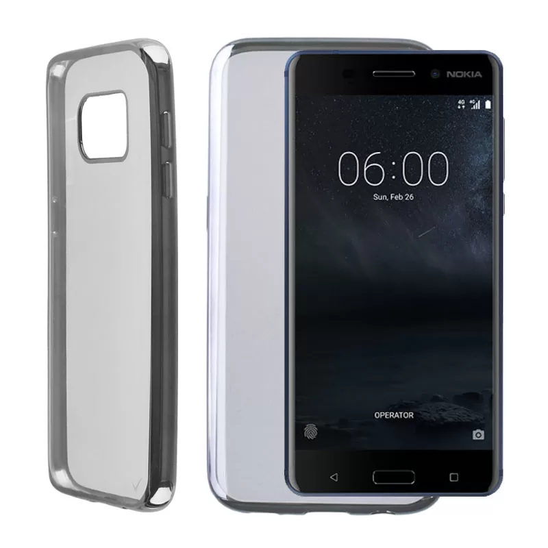 VOLTE-TEL ELECTROPLATING ΘΗΚΗ NOKIA 6 5.5" FACEPLATE  GREY