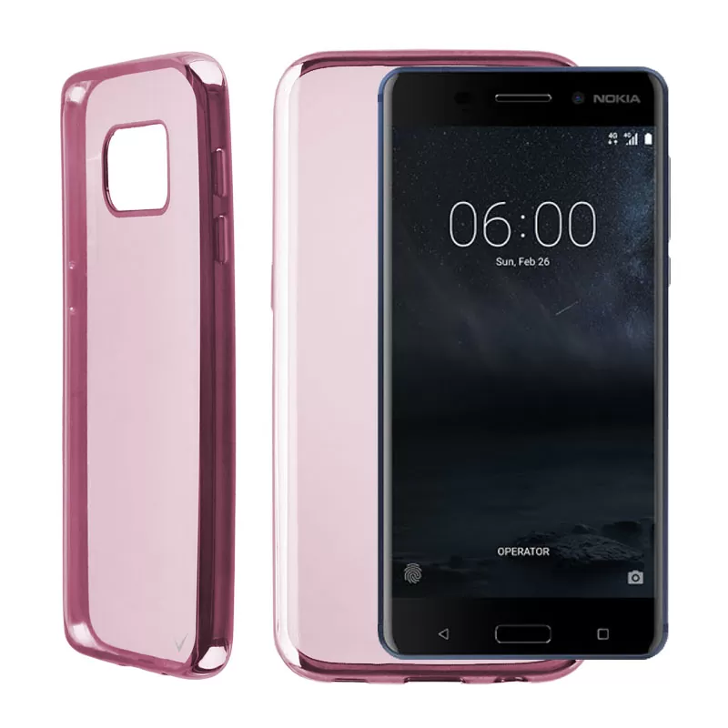 VOLTE-TEL ELECTROPLATING ΘΗΚΗ NOKIA 6 5.5" FACEPLATE  FUCHSIA