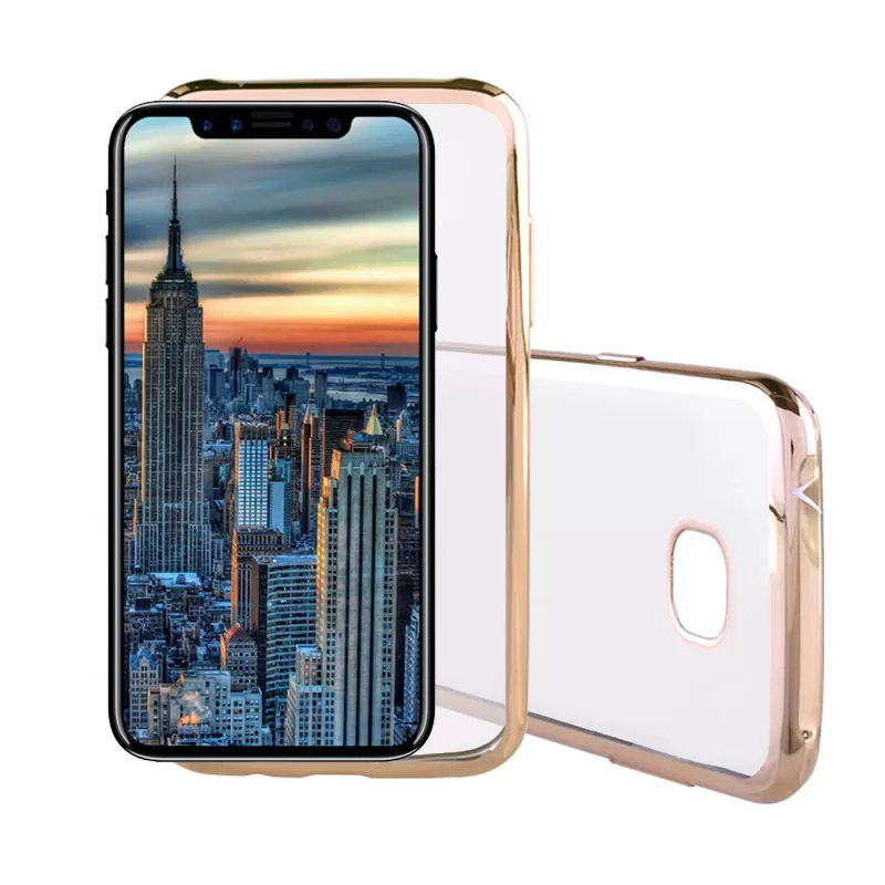 VOLTE-TEL ELECTROPLATING ΘΗΚΗ IPHONE XS/X 5.8" FACEPLATE  GOLD