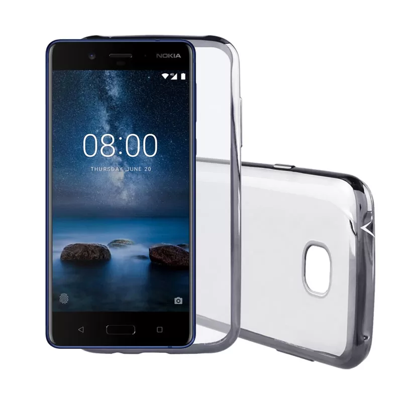 VOLTE-TEL ELECTROPLATING ΘΗΚΗ NOKIA 8 5.3" FACEPLATE  GREY