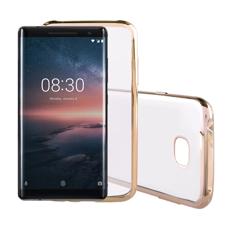 VOLTE-TEL ELECTROPLATING ΘΗΚΗ NOKIA 8 SIROCCO 5.5" FACEPLATE  GOLD