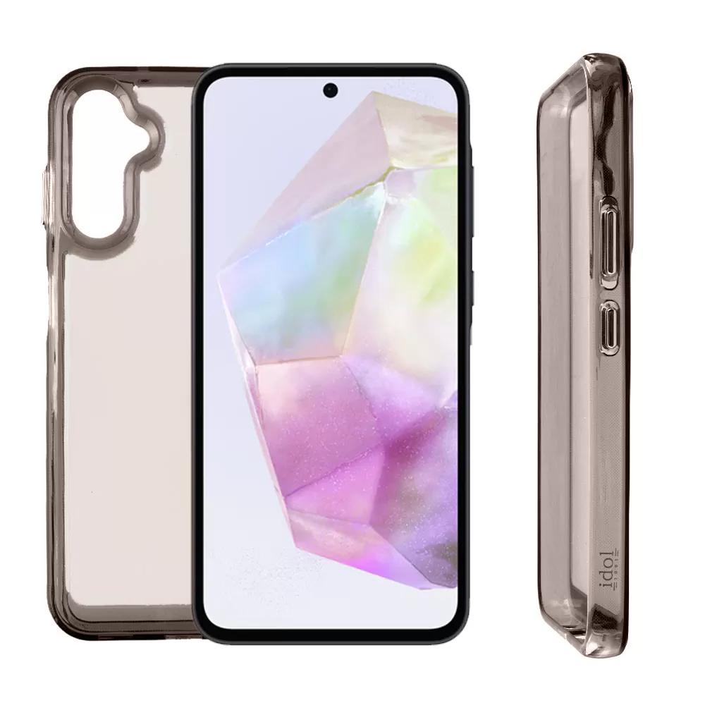 IDOL 1991 CRISTALYTE TPU ΘΗΚΗ SAMSUNG A35 5G A356 6.6in  CAMERA GUARD ΔΙΑΦΑΝΗ ΓΚΡΙ