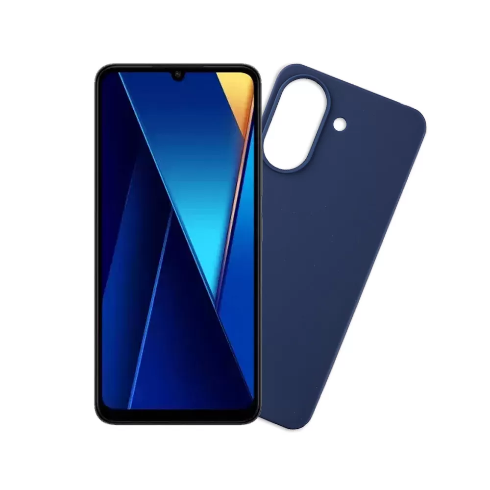 VOLTE-TEL SILICON TPU ΘΗΚΗ XIAOMI POCO C65/ POCO M6 5G 6.74in  CAMERA GUARD BLUE