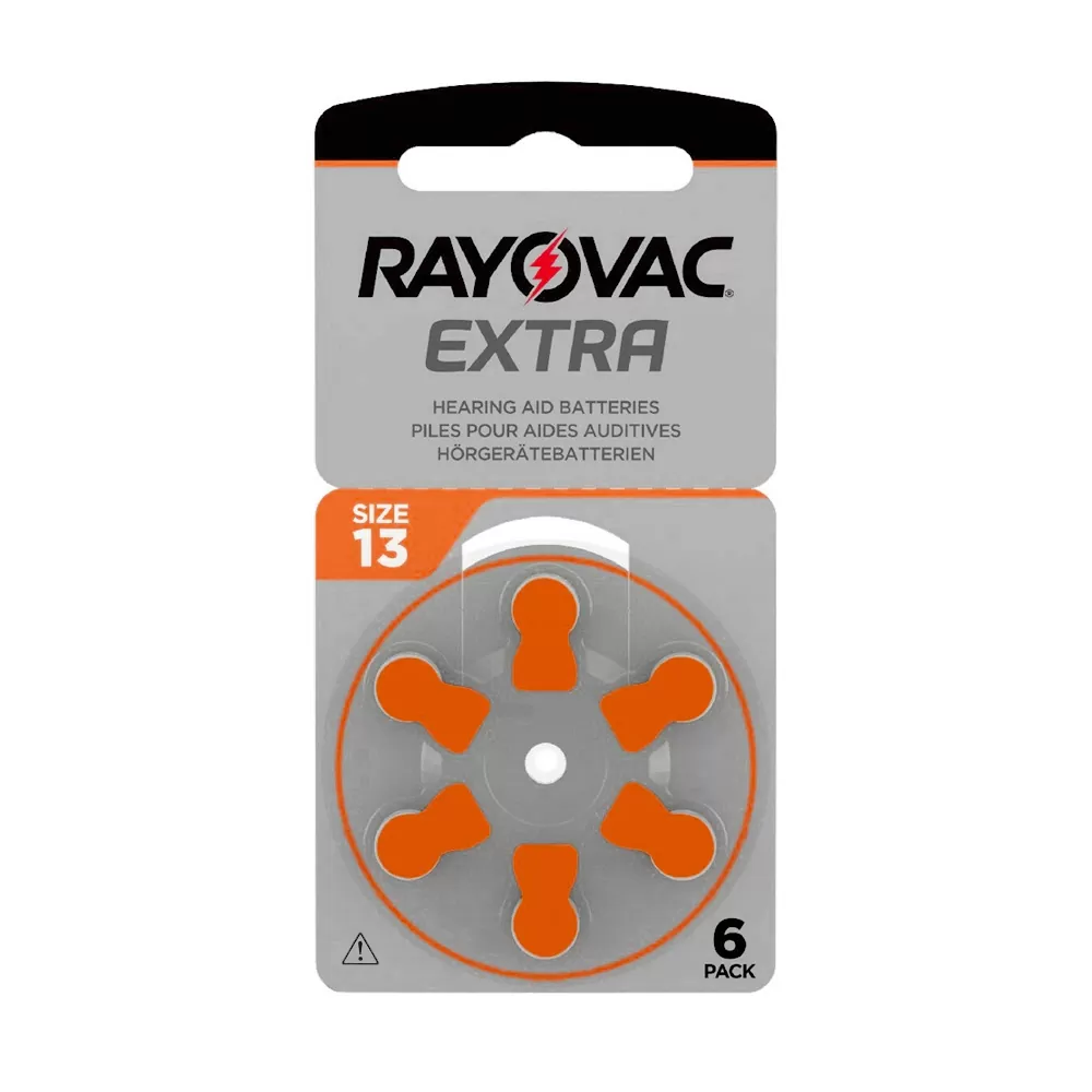 RAYOVAC ΜΠΑΤΑΡΙΕΣ ΑΚΟΥΣΤΙΚΩΝ ΒΑΡΗΚΟΪΑΣ EXTRA SIZE 13 ZL12/PR48/ZA13 1.45V 310mAh 6/BLISTER