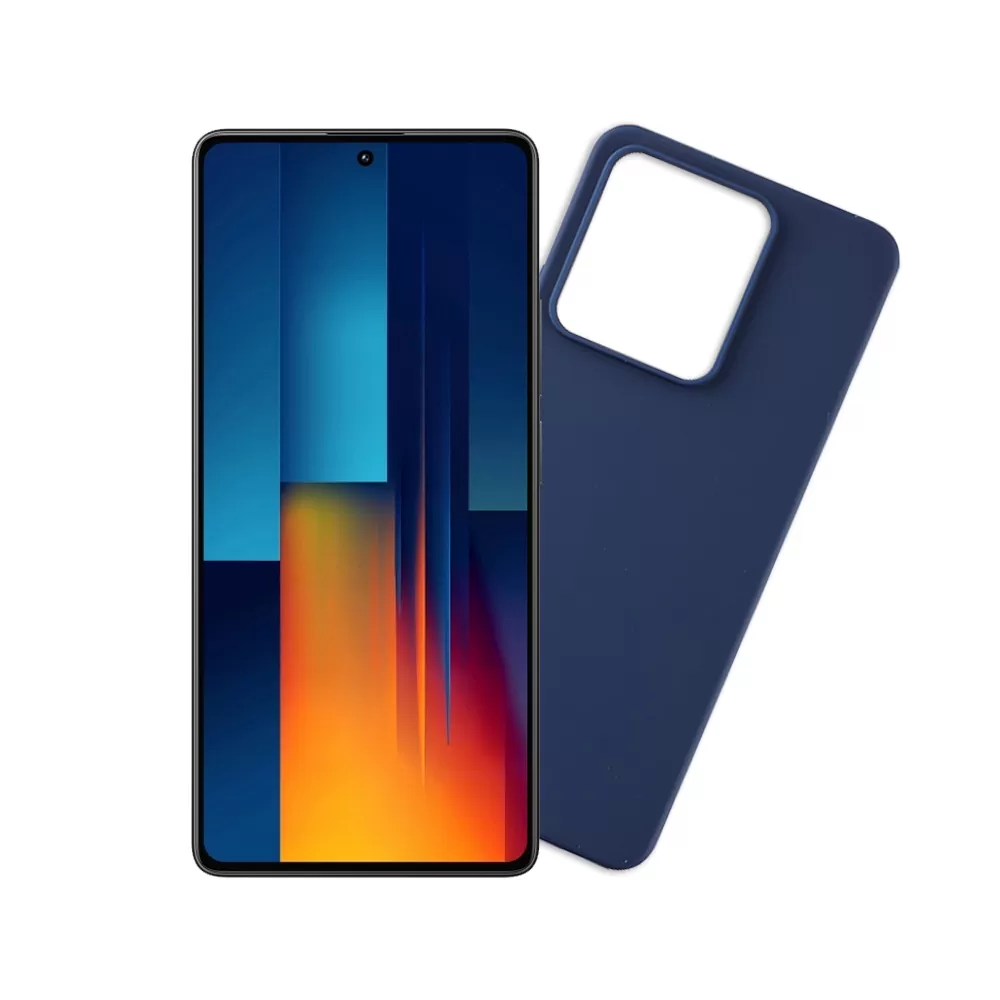 VOLTE-TEL SILICON TPU ΘΗΚΗ XIAOMI POCO M6 PRO 4G 6.67in  CAMERA GUARD BLUE