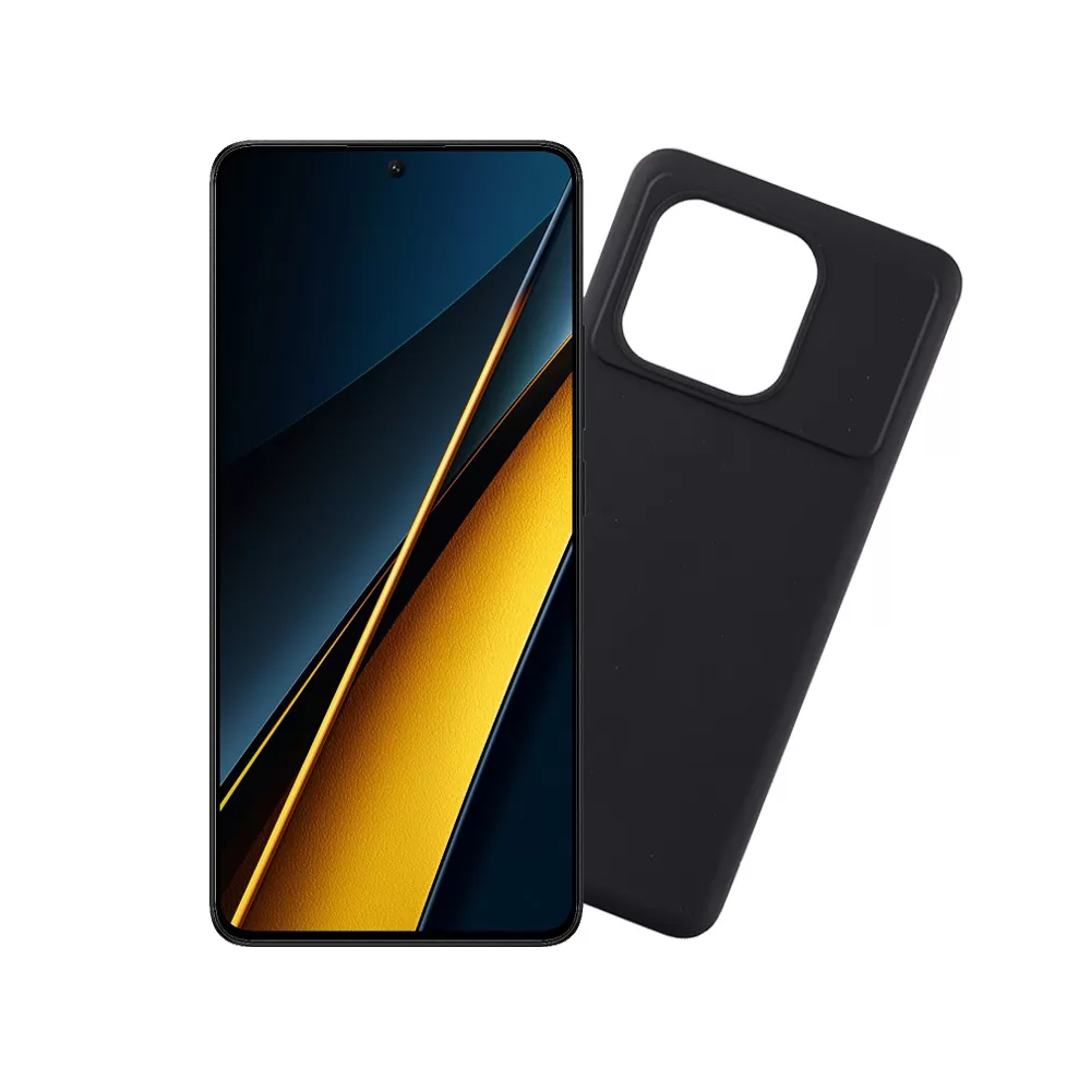 VOLTE-TEL SILICON TPU ΘΗΚΗ XIAOMI POCO X6 PRO 5G 6.67in  CAMERA GUARD BLACK