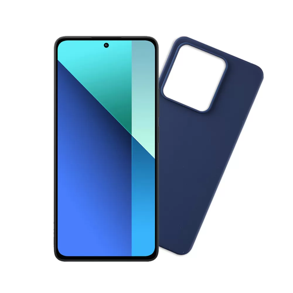 VOLTE-TEL SILICON TPU ΘΗΚΗ XIAOMI REDMI NOTE 13 4G 6.67in  CAMERA GUARD BLUE