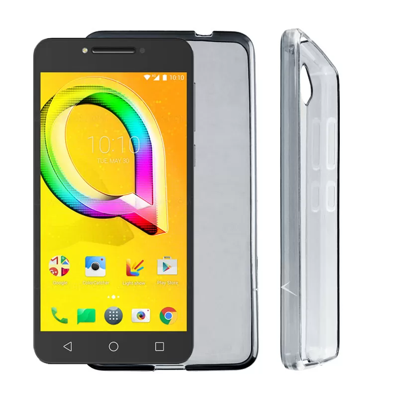VOLTE-TEL SLIMCOLOR TPU ΘΗΚΗ ALCATEL SLIMCOLOR TPU A5 LED 5.2in ΔΙΑΦΑΝΗ ΓΚΡΙ