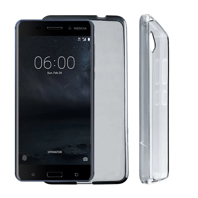 VOLTE-TEL SLIMCOLOR TPU ΘΗΚΗ NOKIA 6 5.5in ΔΙΑΦΑΝΗ ΓΚΡΙ