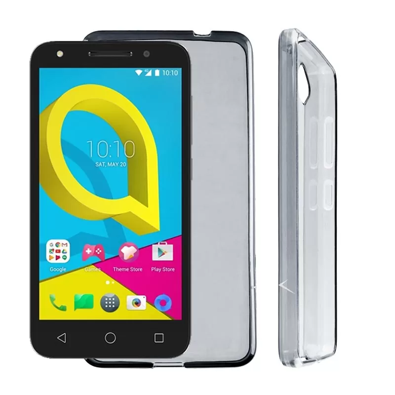 VOLTE-TEL SLIMCOLOR TPU ΘΗΚΗ ALCATEL SLIMCOLOR TPU U5 4G 5044 5.0in ΔΙΑΦΑΝΗ ΓΚΡΙ