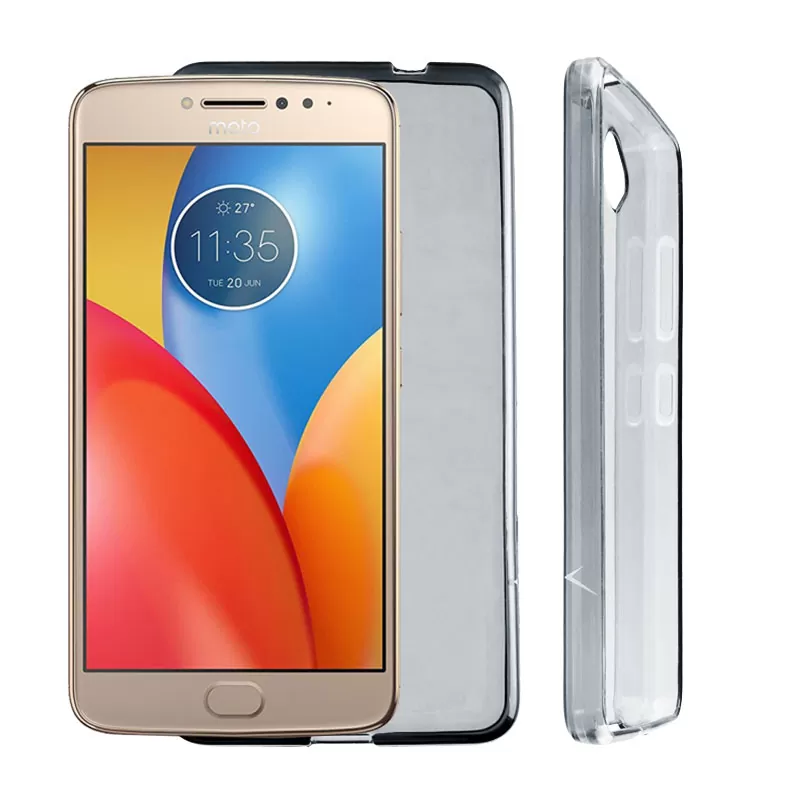 VOLTE-TEL SLIMCOLOR TPU ΘΗΚΗ MOTOROLA MOTO E4 PLUS XT1771 ΔΙΑΦΑΝΗ ΓΚΡΙ