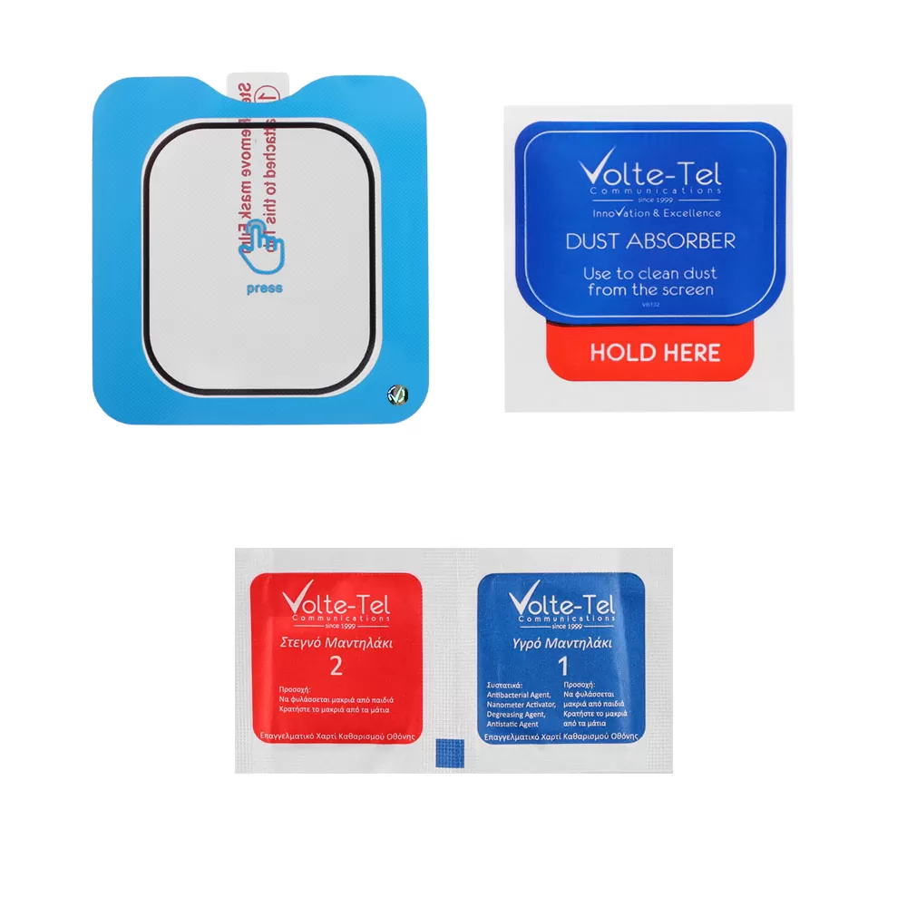 VOLTE-TEL TEMPERED GLASS XIAOMI REDMI WATCH 4 1.97in 9H 0.30mm 2.5D EASY APPLICATION FULL GLUE FULL COVER BLACK - Image 3