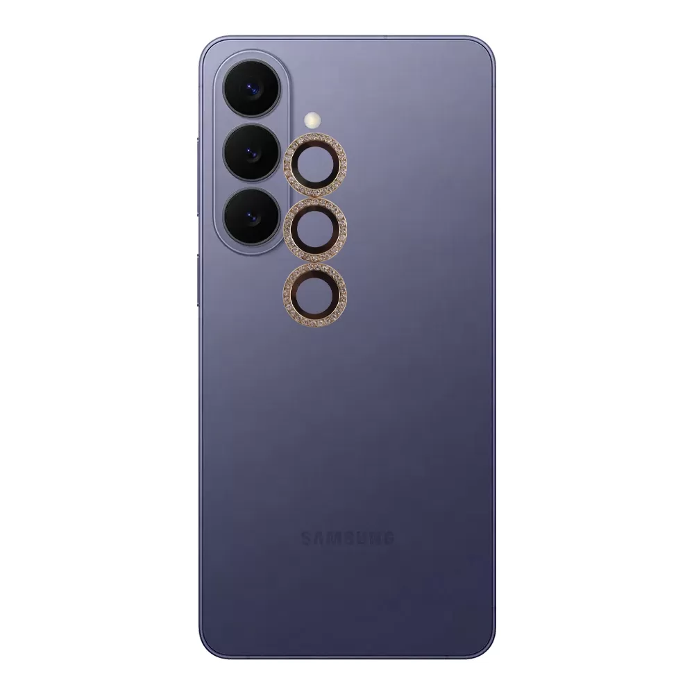 VOLTE-TEL CAMERA GLASS COVER SAMSUNG S26 5G 6.3in 9H 0.33MM EASY APPLICATION WITH STRASS GOLD - Image 5