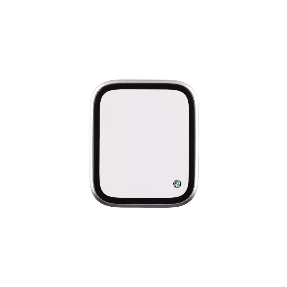 VOLTE-TEL ALUMINIUM TEMPERED GLASS APPLE WATCH 4/5/6/SE 40mm 3D CURVED 1.57in 0.30mm FULL COVER & INSTALLATION TOOL SILVER - Image 6