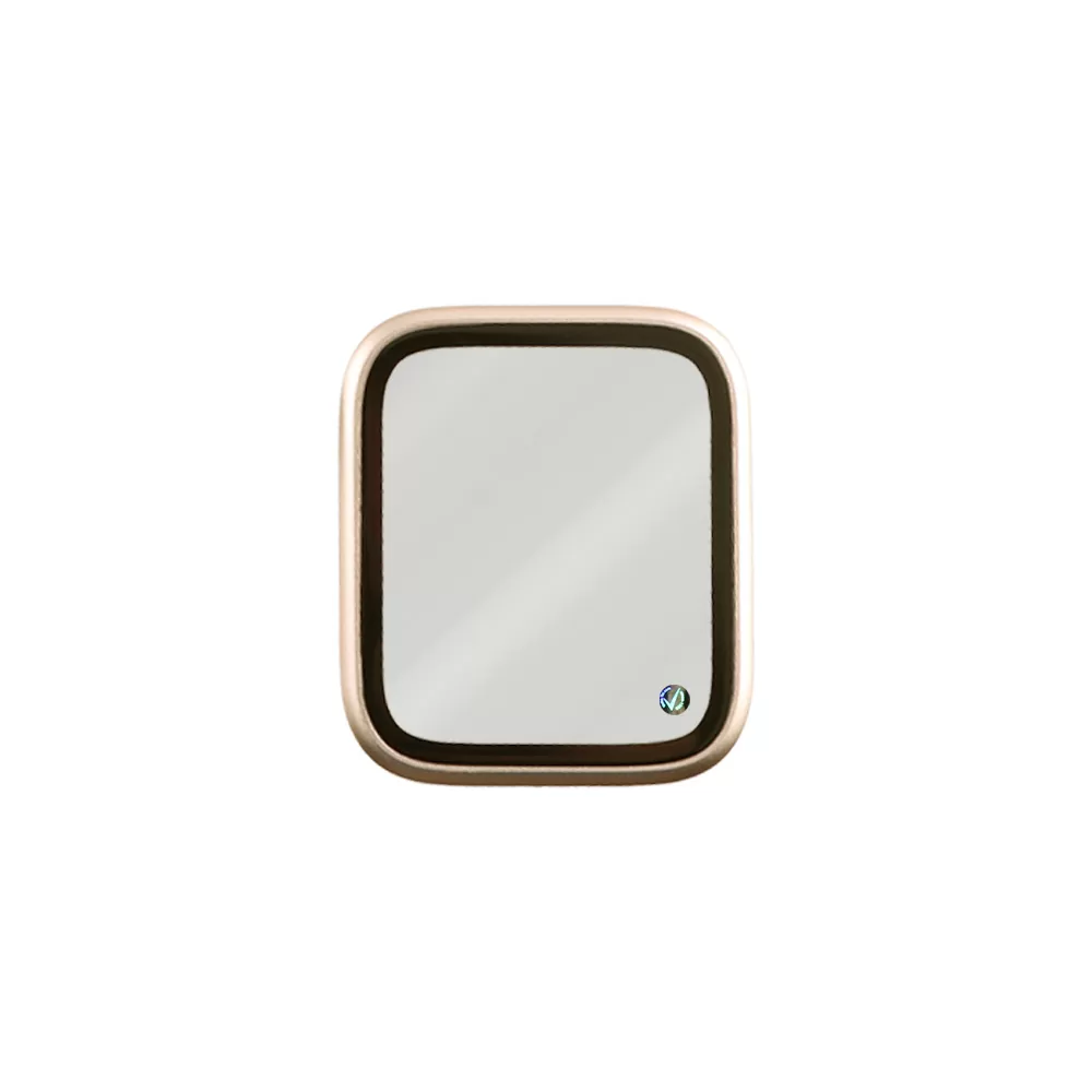 VOLTE-TEL ALUMINIUM TEMPERED GLASS APPLE WATCH 4/5/6/SE 40mm 3D CURVED 1.57in 0.30mm FULL COVER & INSTALLATION TOOL GOLD - Image 6