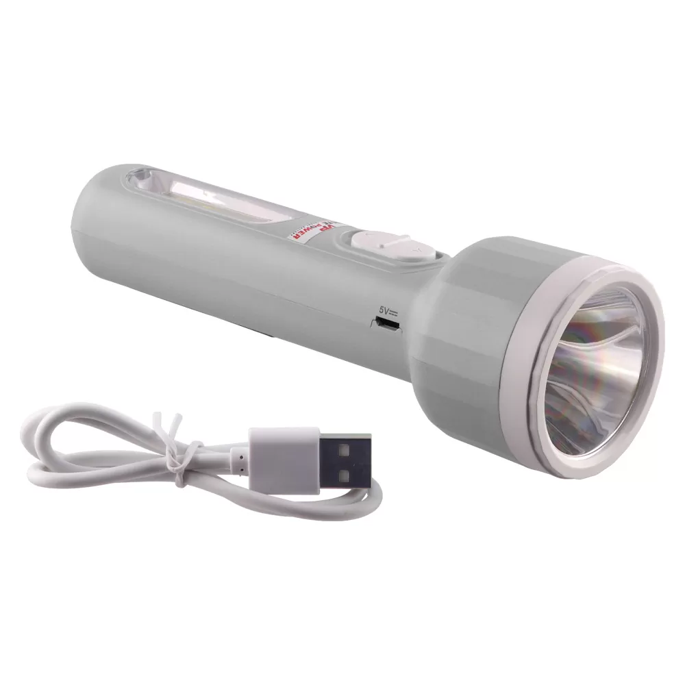 VOLTE POWER VP1832 ΦΑΚΟΣ ΧΕΙΡΟΣ 3W LED 180 LUMENS ΚΑΟΥΤΣΟΥΚ ΓΚΡΙ - Image 4