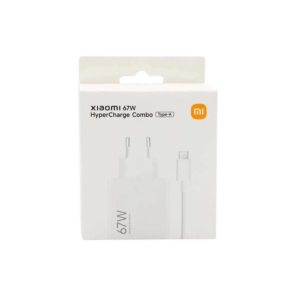 TRAVEL XIAOMI BHR9465EU HYPERCHARGE USB A 5V/3A 5-20V/6.2A/3.25A 67W + USB A TO TYPE C 3A WHITE PACKING OR - Image 2