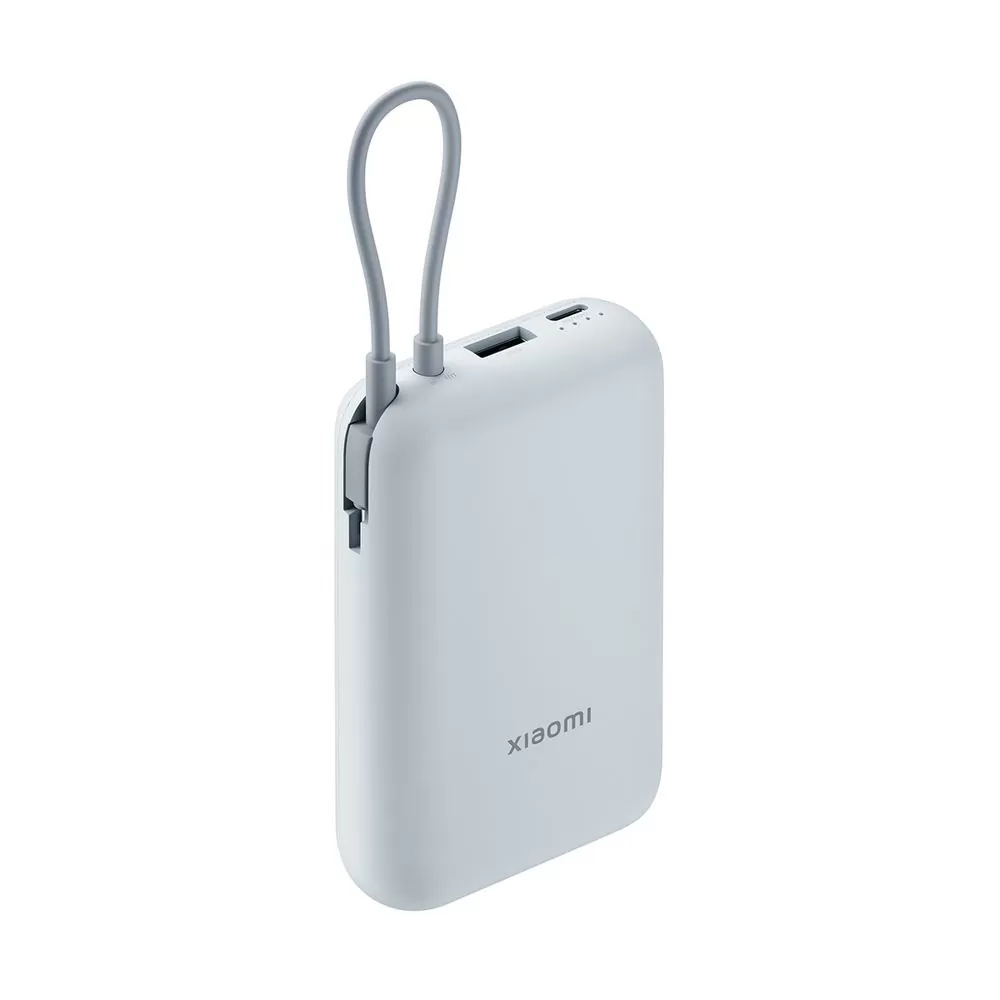 XIAOMI POWER BANK BHR9073GL 10000mAh 2 X 3.A USB-TYPE C FAST CHARGE (INTEGRATED USB-C CABLE) 22.5W ICE BLUE OR - Image 6