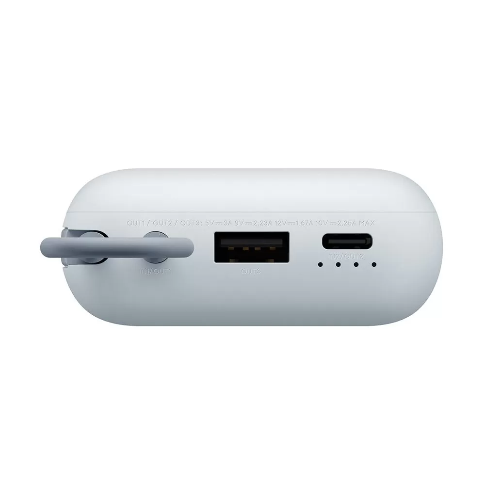 XIAOMI POWER BANK BHR9073GL 10000mAh 2 X 3.A USB-TYPE C FAST CHARGE (INTEGRATED USB-C CABLE) 22.5W ICE BLUE OR - Image 2