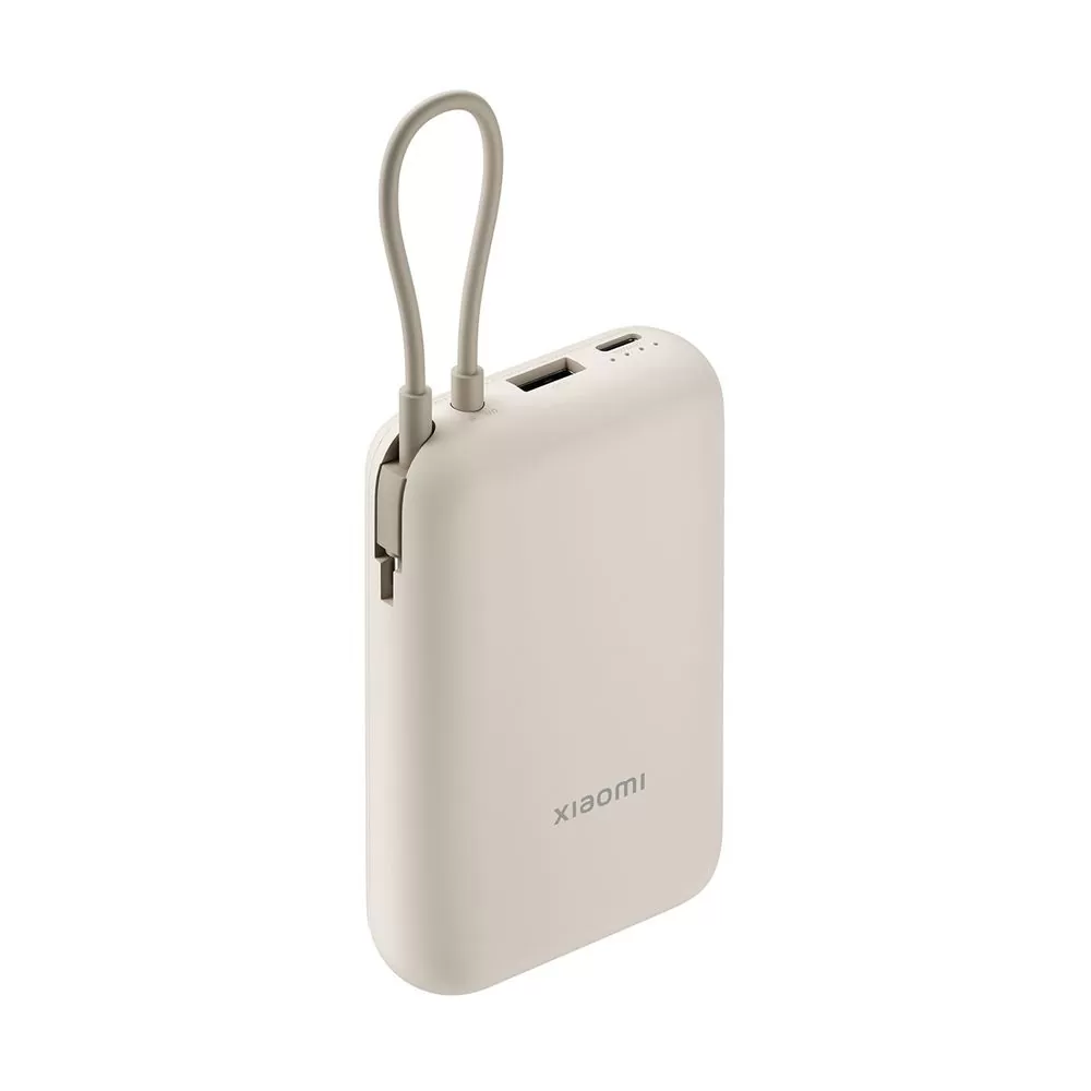 XIAOMI POWER BANK BHR9072GL 10000mAh 2 X 3.A USB-TYPE C FAST CHARGE (INTEGRATED USB-C CABLE) 22.5W BEIGE OR - Image 6