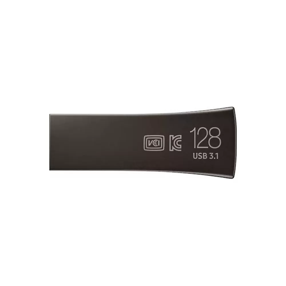 SAMSUNG USB FLASH DRIVE 128GB BAR PLUS USB-A 3.1 MUF-64BE4APC (400Mbps) GREY - Image 4