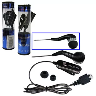 HANDS FREE LG KG800/KU990 ROPE VOLTE-TEL VT607+VT237 ON/OFF 2pcs BLACK - Image 3