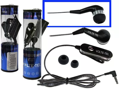 HANDS FREE NOKIA N81/82/5310/N96 ROPE VOLTE-TEL VT607+VT237 ON/OFF 2pcs BLACK - Image 4