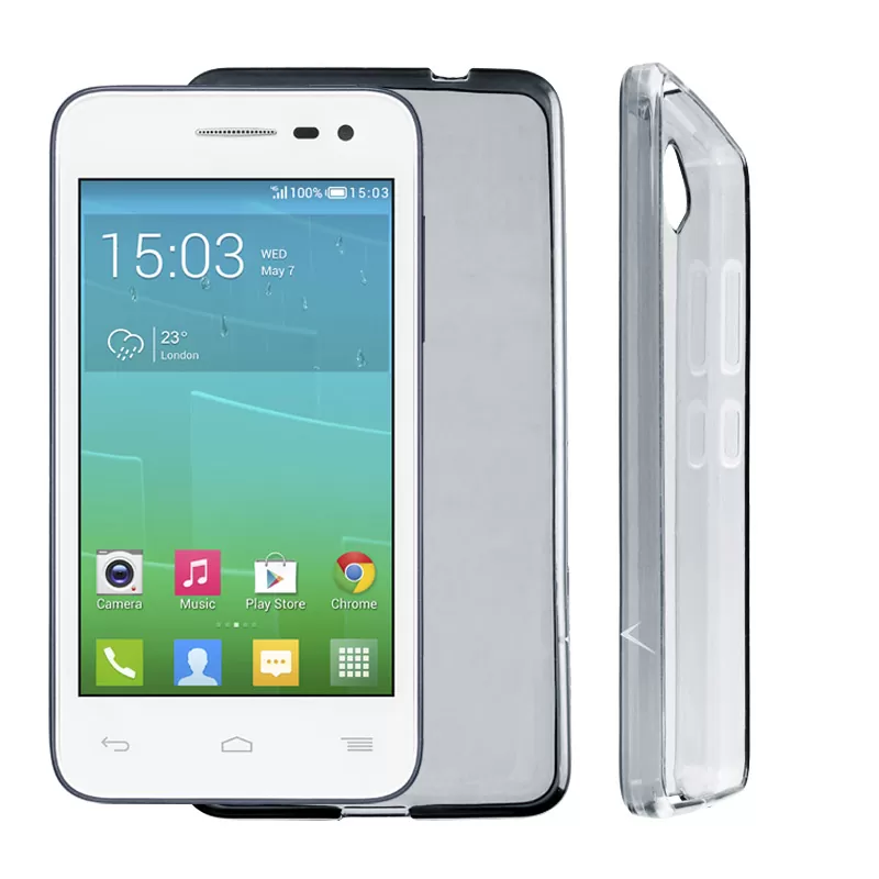 VOLTE-TEL SLIMCOLOR TPU ΘΗΚΗ ALCATEL SLIMCOLOR TPU POP S3 5050Y ΔΙΑΦΑΝΗ ΓΚΡΙ