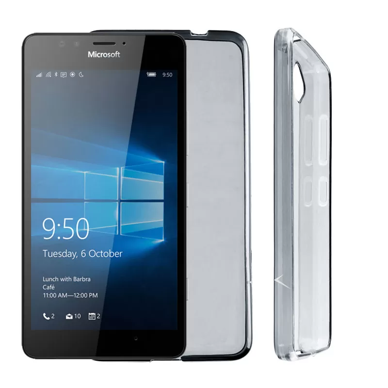 VOLTE-TEL SLIMCOLOR TPU ΘΗΚΗ MICROSOFT LUMIA 950 ΔΙΑΦΑΝΗ ΓΚΡΙ
