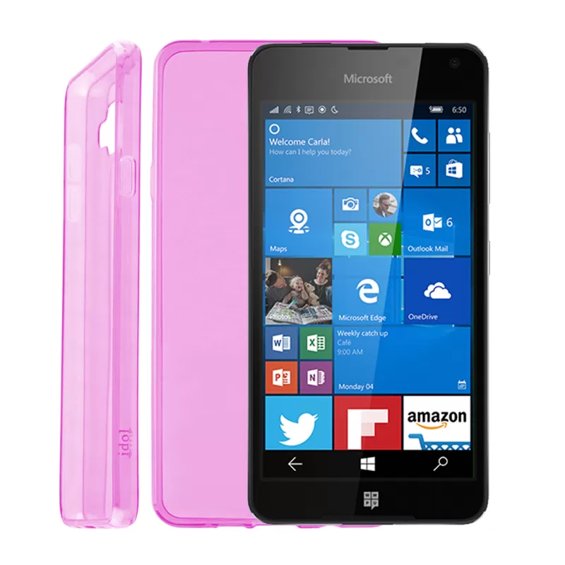 IDOL 1991 ULTRA THIN TPU ΘΗΚΗ MICROSOFT LUMIA 650 5in 0.3mm ΔΙΑΦΑΝΗ ΡΟΖ