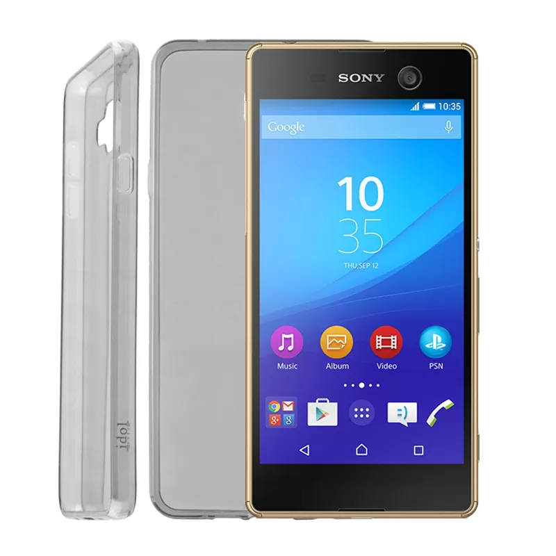 IDOL 1991 ULTRA THIN TPU ΘΗΚΗ SONY M5 E5603 0.3mm ΔΙΑΦΑΝΗ ΓΚΡΙ