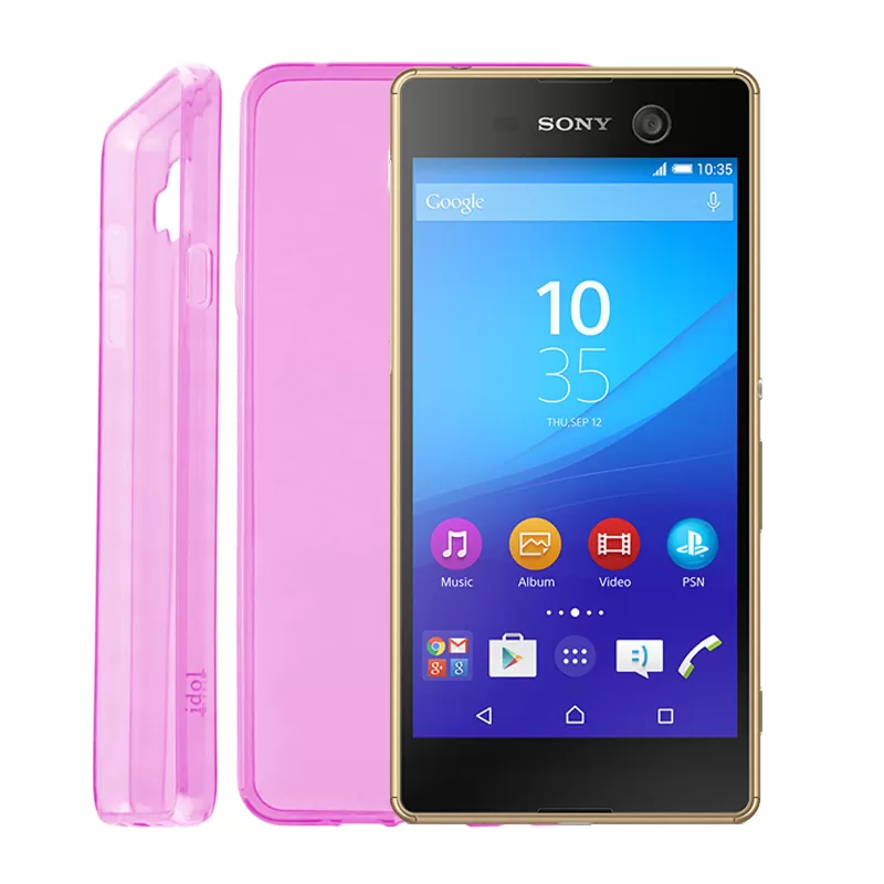 IDOL 1991 ULTRA THIN TPU ΘΗΚΗ SONY M5 E5603 0.3mm ΔΙΑΦΑΝΗ ΡΟΖ
